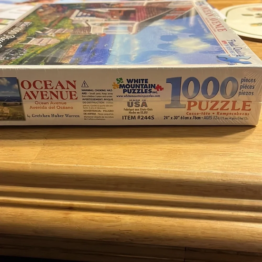 White Mountain Puzzles. Ocean Avenue. 1000 pieces. New in wrap - Picture 2 of 2